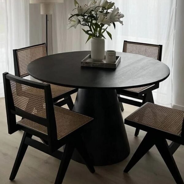 Mesa Lauri Madera Negra 120cm