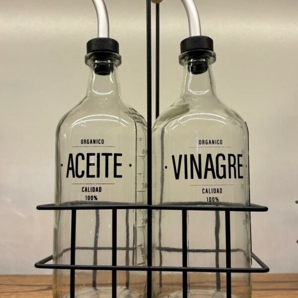 Set canasta aceite y vinagre