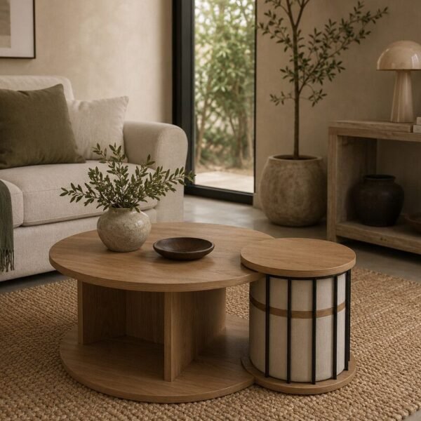 Mesa Quito Taupe Oak Wood