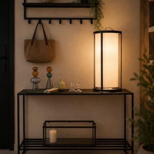 Mesa de arrime con zapatero grande