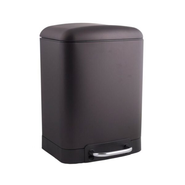 Cesto rectangular 12lts negro cierre soft