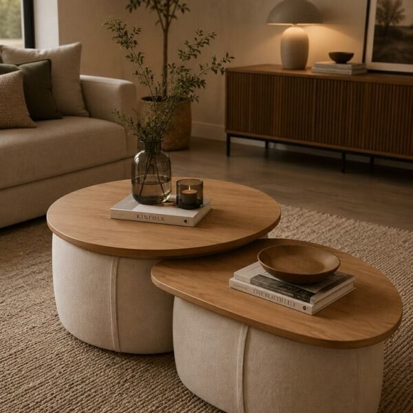 Mesa Caracas Taupe Oak Wood