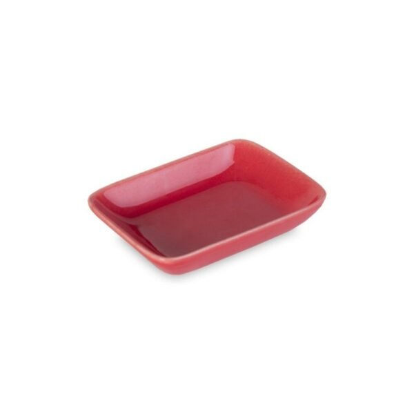 Mini dip rect rojo porcelana est