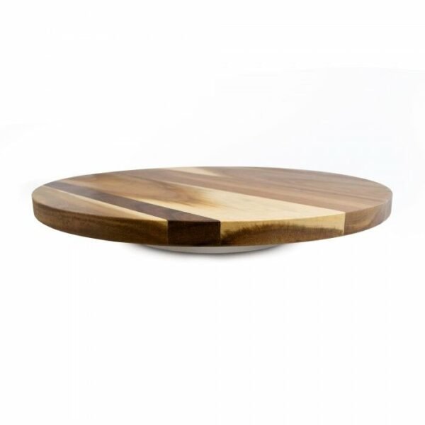 Tabla giratoria malaga lazy susan marmol y acacia