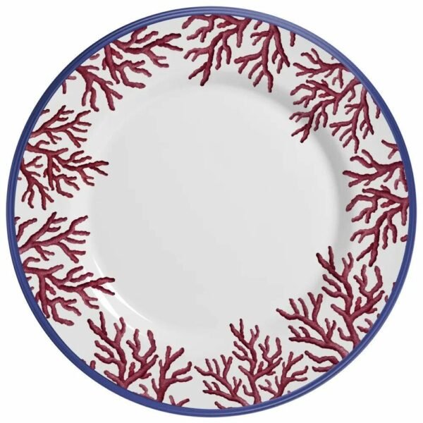 Plato principal coral x6 pzas