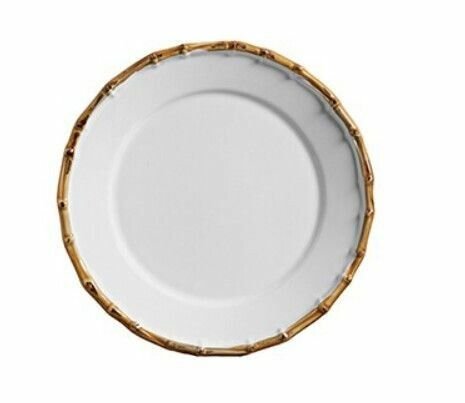 Plato principal bambu x6 pzas