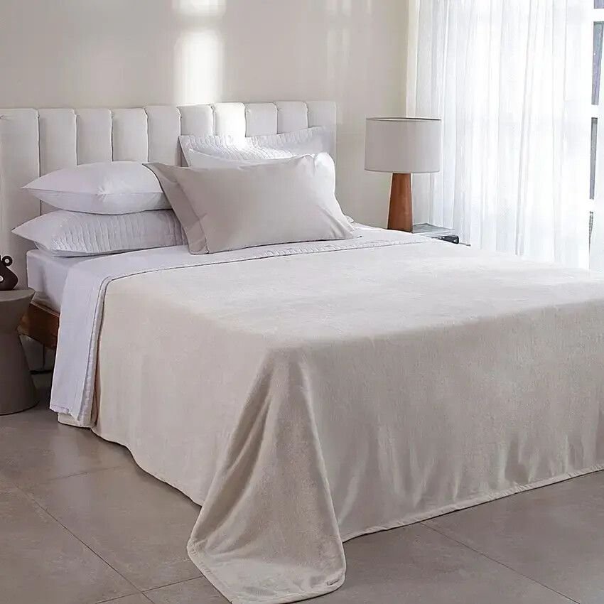 Frazada Aspen Queen Beige