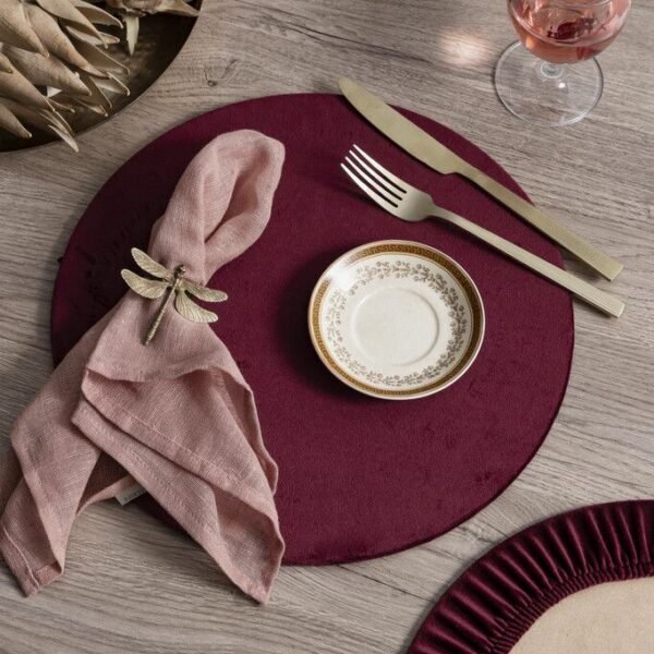 Funda plato de sitio higo/ café
