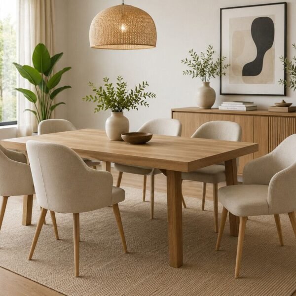 Silla Lesley Taupe Base Natural
