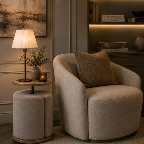 Mesa Lima Taupe Oak Wood