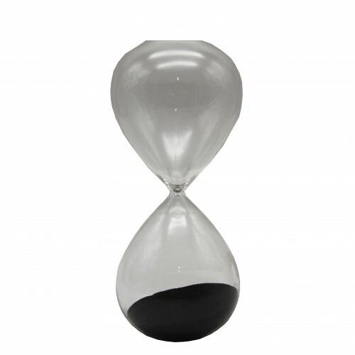 Reloj de arena negra  24x9.8 cm