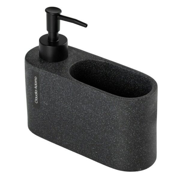 Dispenser Luton piedra negra con esponja