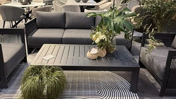 Set Exterior Palermo gris oscuro